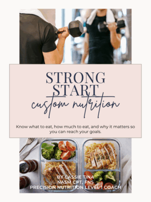 Strong Start individual nutrition plan