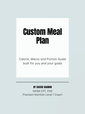 custom meal plan
