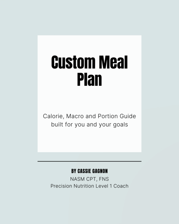custom meal plan